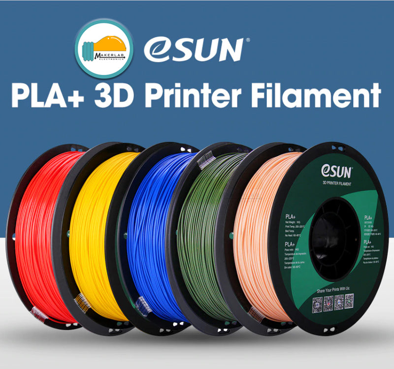 eSUN PLA+ White Black Grey Red Green Blue Yellow Orange Filament 1.75mm PLA Plus 1KG Spool for Creality 3D Printer