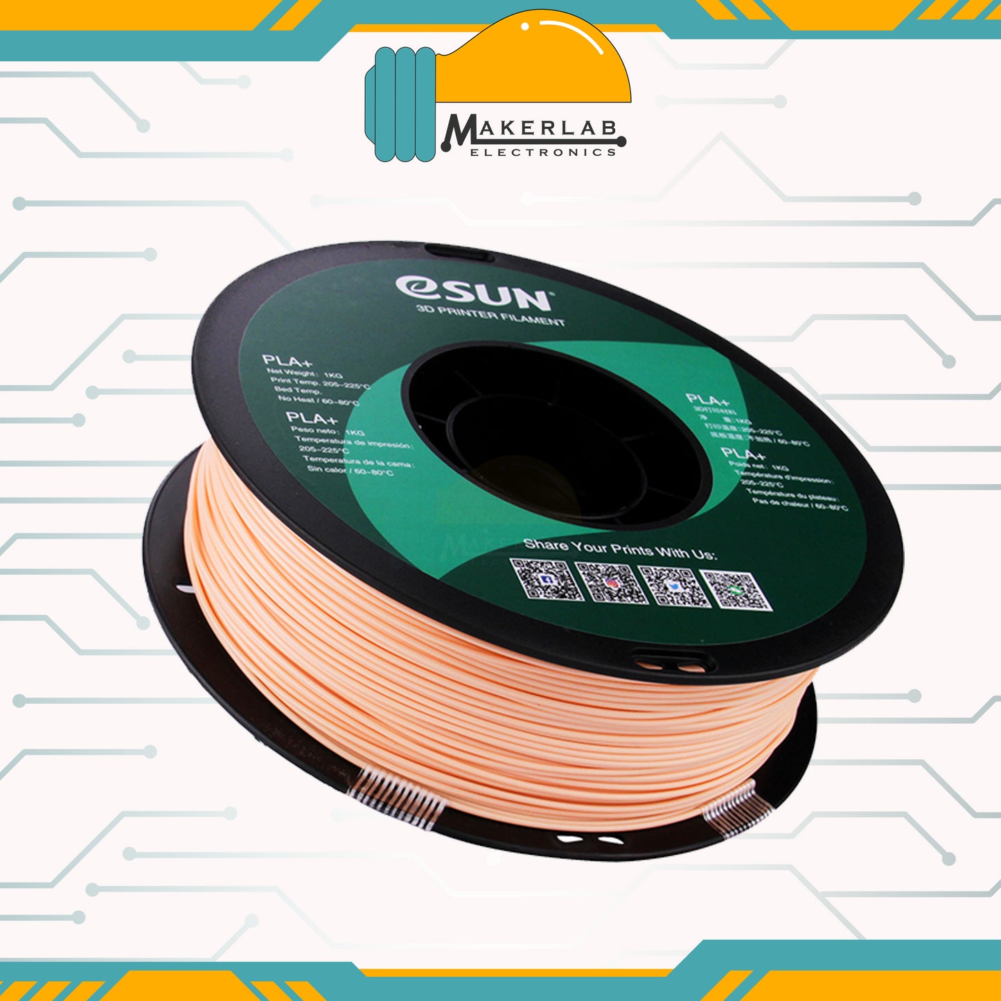 eSUN PLA+ White Black Grey Red Green Blue Yellow Orange Filament 1.75mm PLA Plus 1KG Spool for Creality 3D Printer