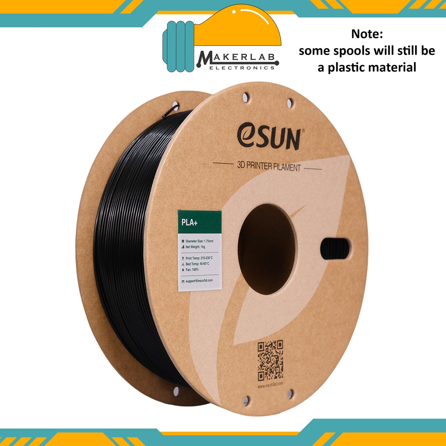 eSUN PLA+ White Black Grey Red Green Blue Yellow Orange Filament 1.75mm PLA Plus 1KG Spool for Creality 3D Printer
