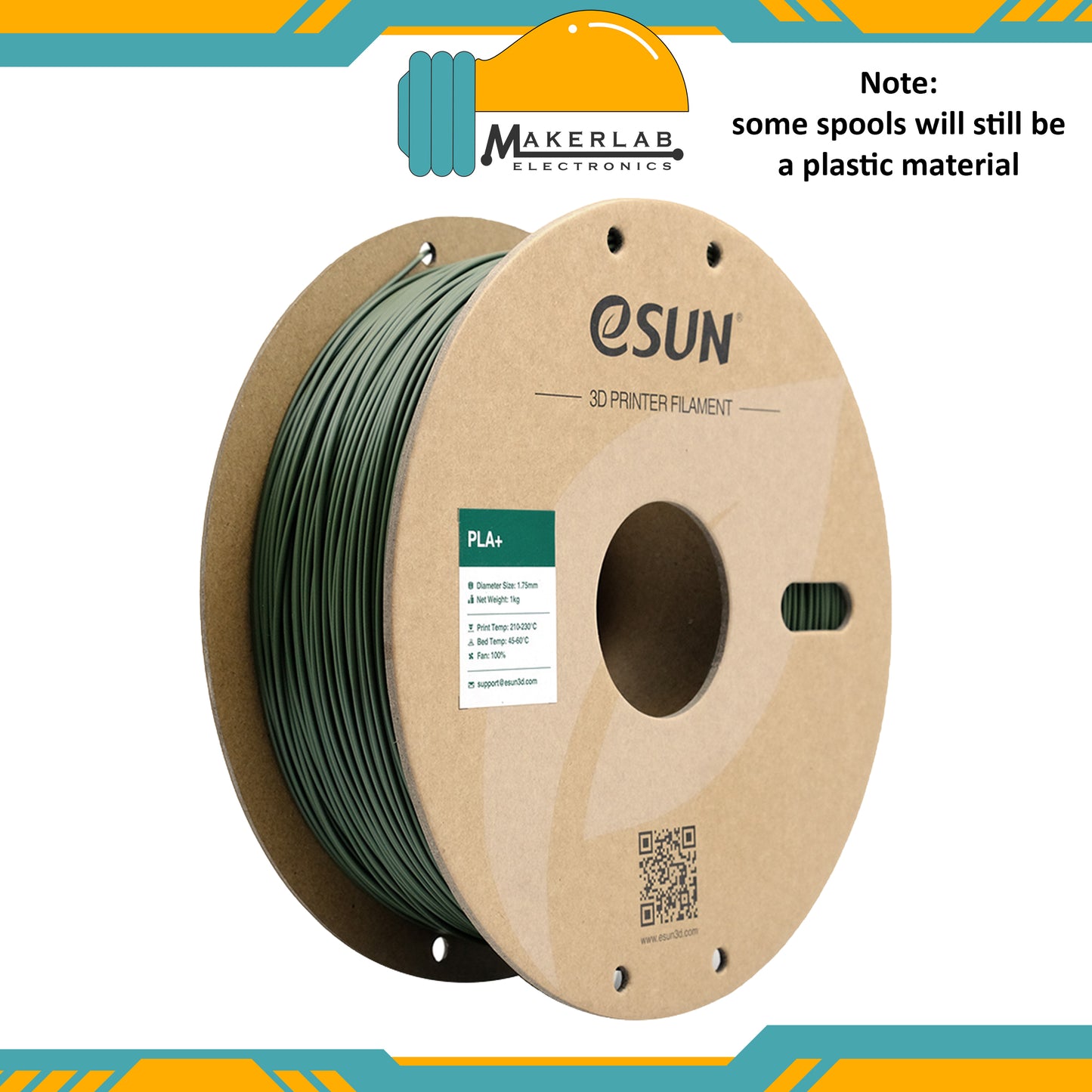 eSUN PLA+ White Black Grey Red Green Blue Yellow Orange Filament 1.75mm PLA Plus 1KG Spool for Creality 3D Printer